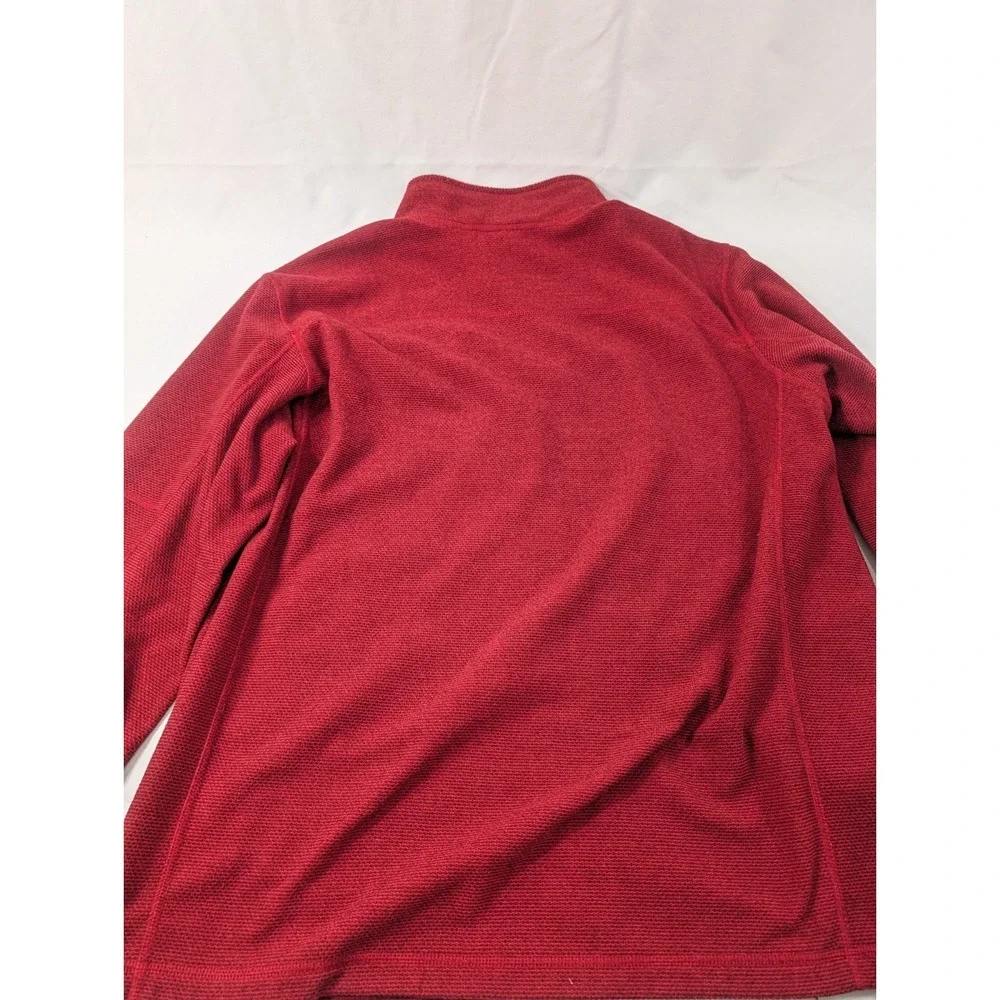 XL The North Face Canyonlands Full‎ Zip Stretch Fleece Sweater Jacket Brick Red